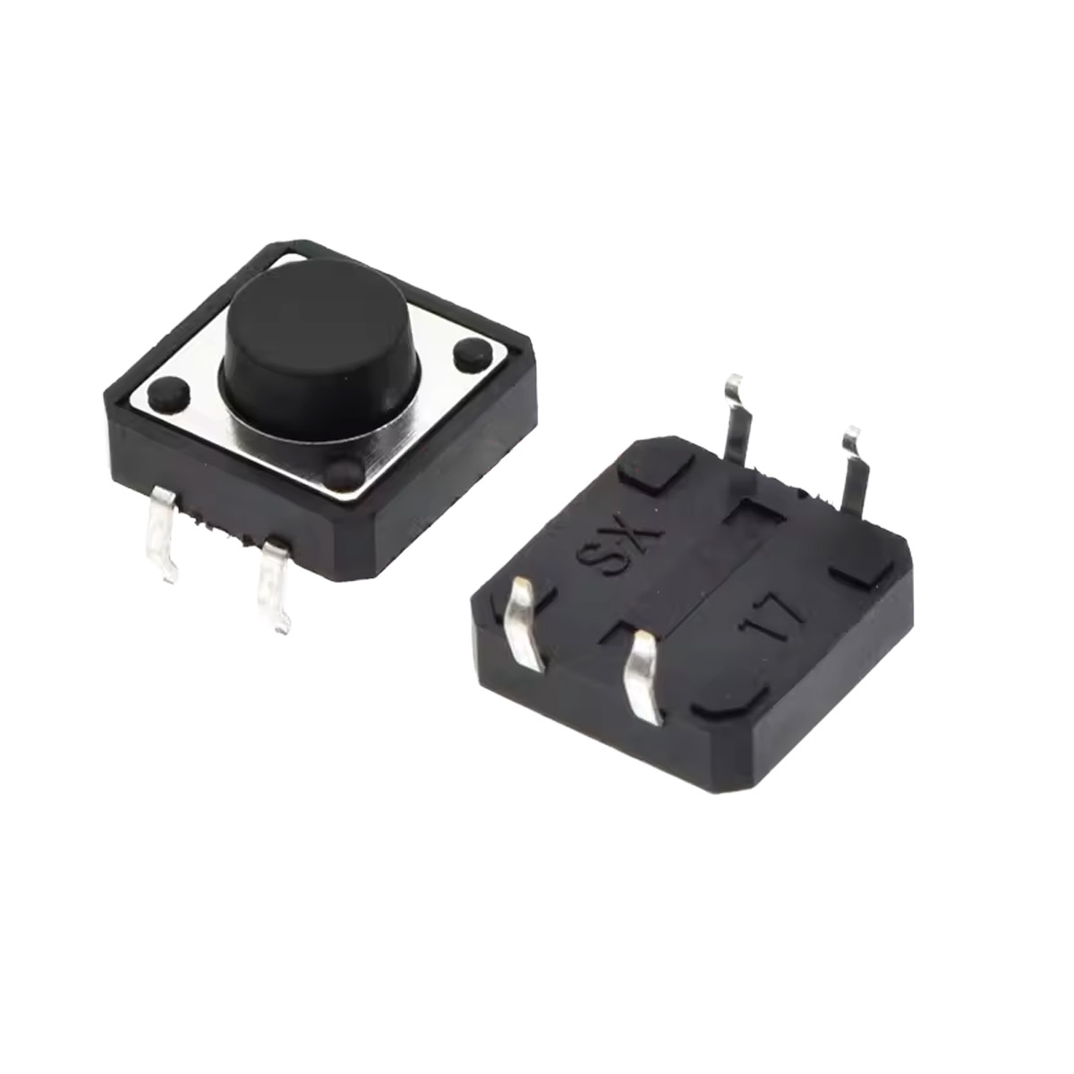 10x Taster 12x12x6mm THT Druckknopf Microtaster 4-Pin für Arduino, Tastatur & Prototyping