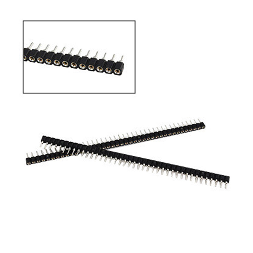 1 Streifen PCB 40pin einreihig Rundkopf Sockel