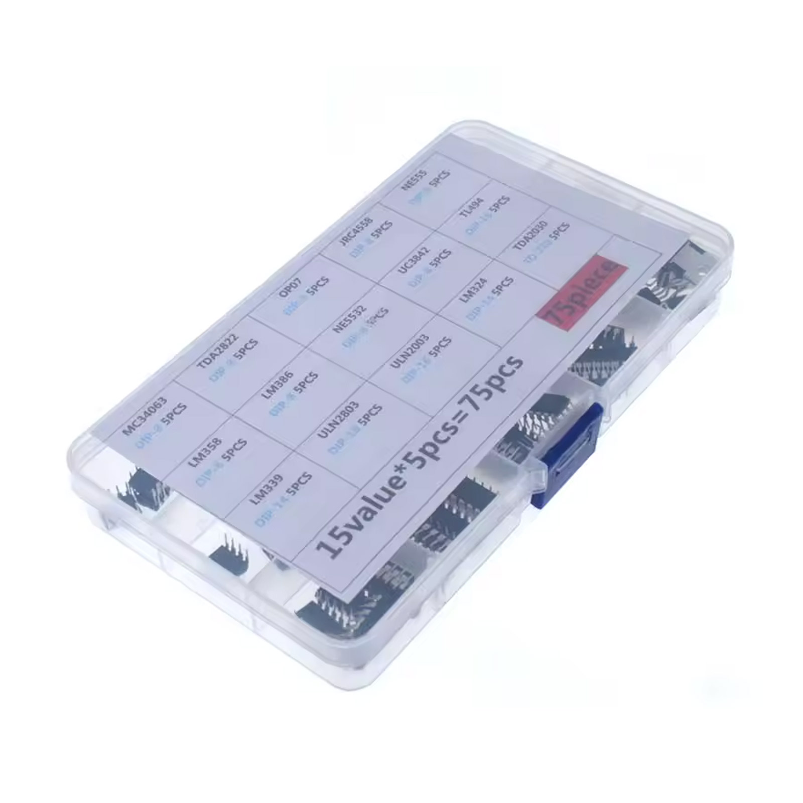 IC DIP Sortiment 75 Teile DIY-Elektronik Kit