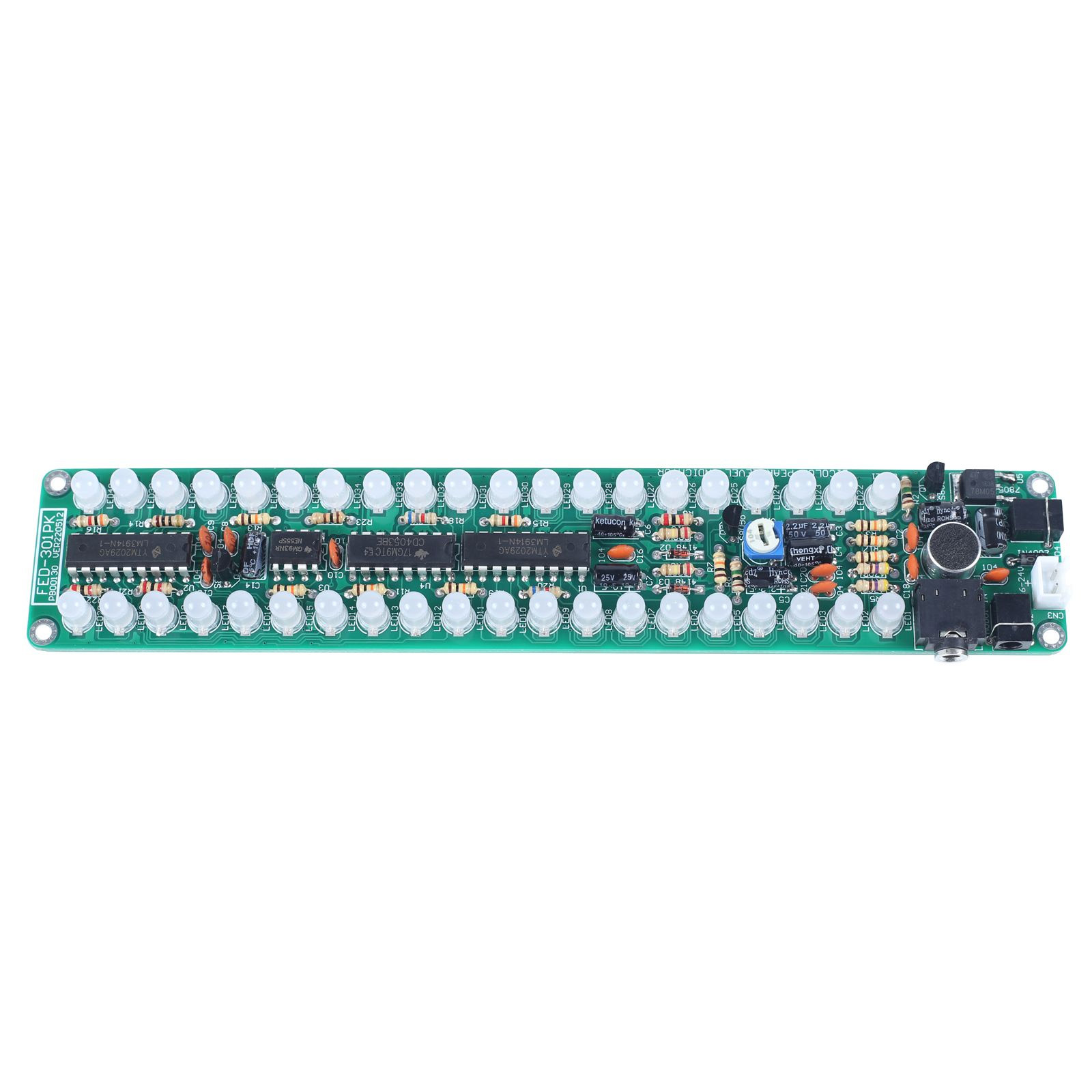 LED Musik-Spektrum Anzeige Bausatz mit LM3914 – DIY Audio Level Meter Kit zum Löten