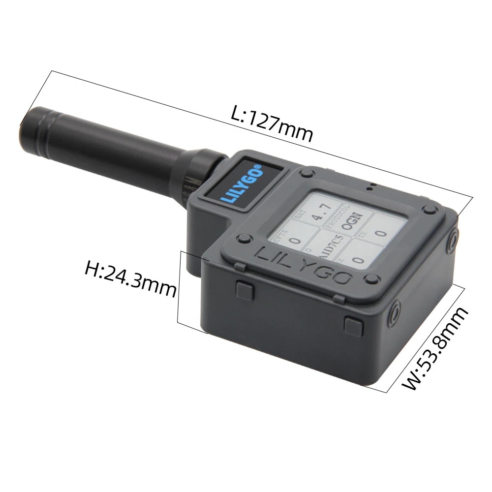 LILYGO® TTGO T-Echo 868Mhz (Schwarz)