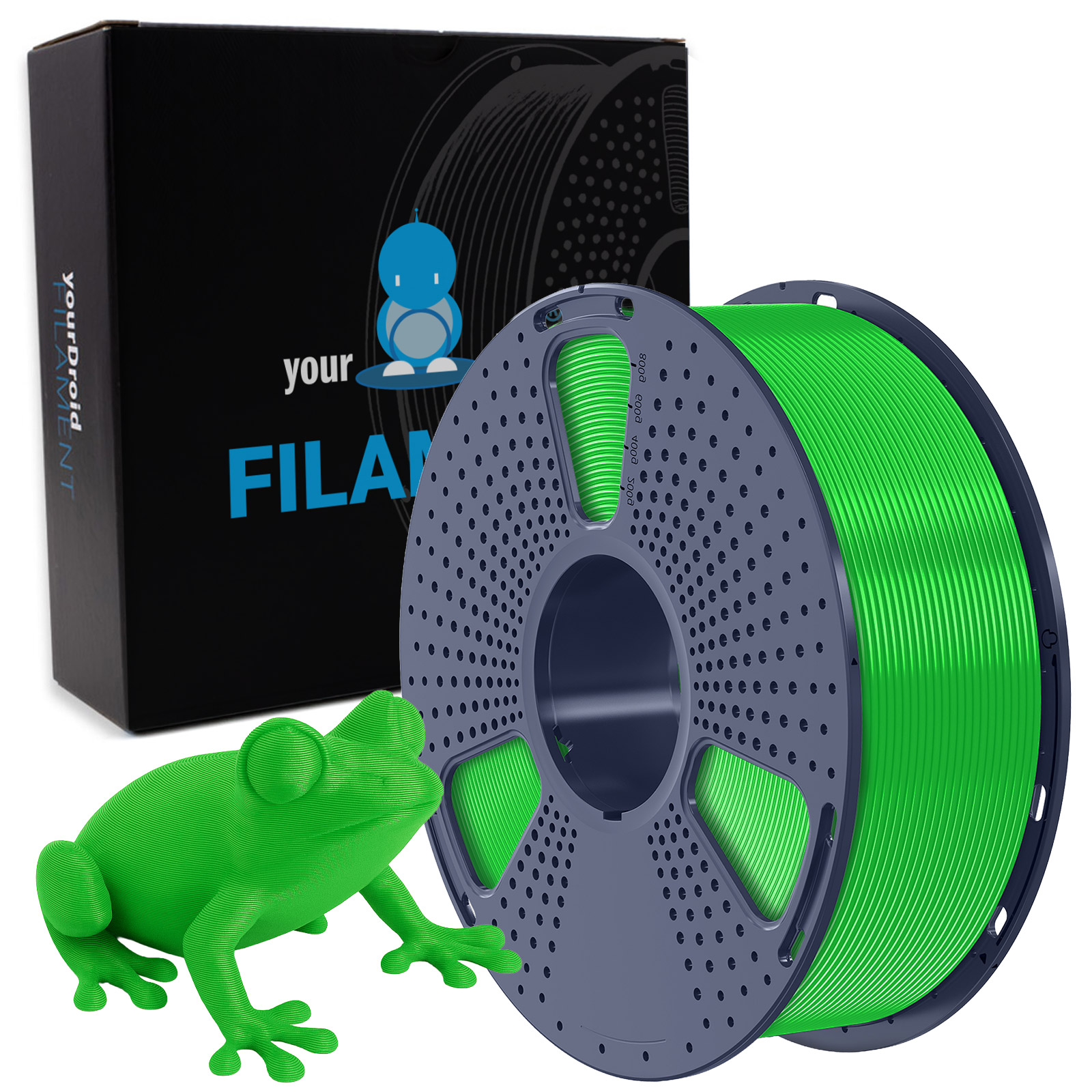 yourDroid PLA+ Filament Grün 1.75mm 1kg