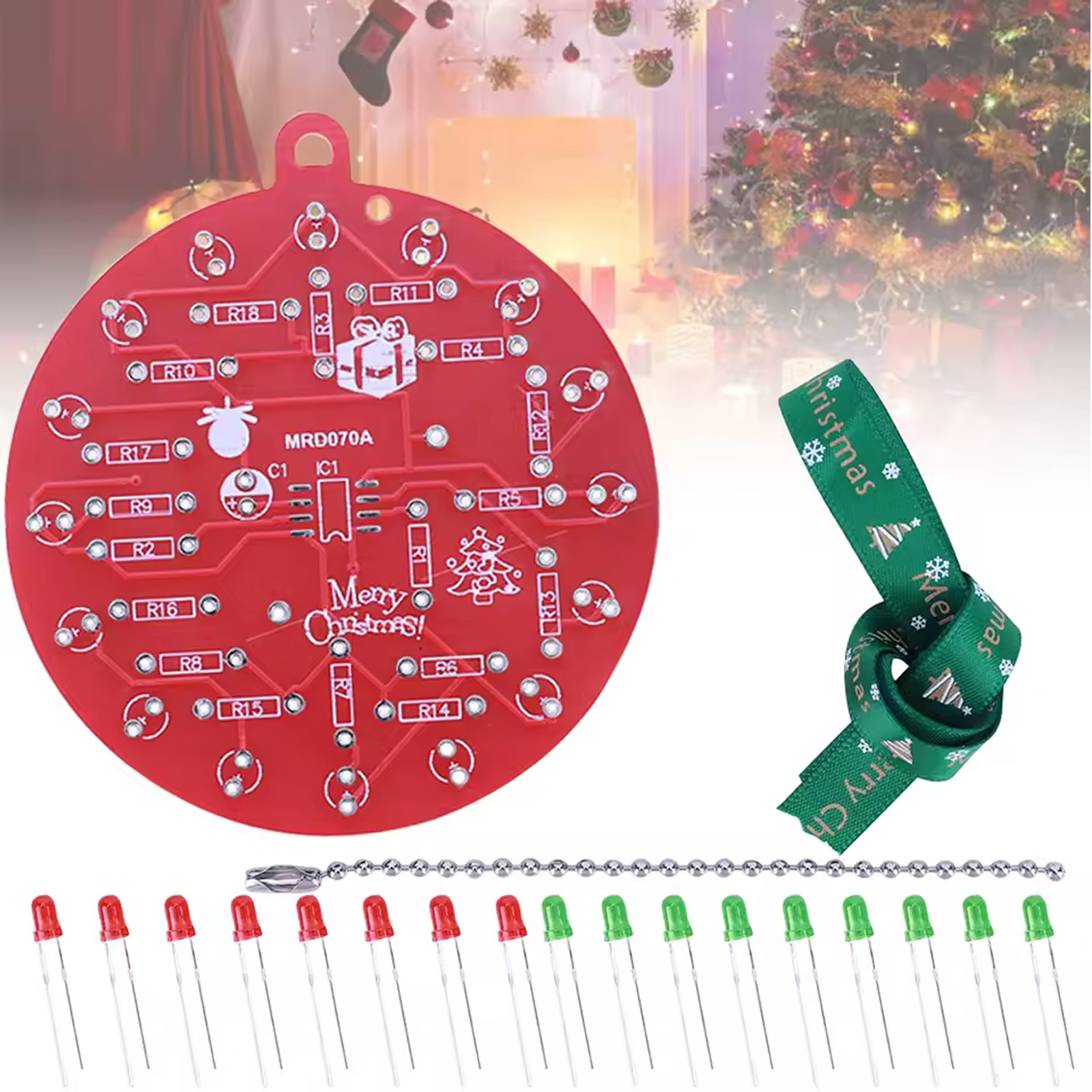 Bausatz NE555 LED Christbaumkugel Dekoration zum Löten