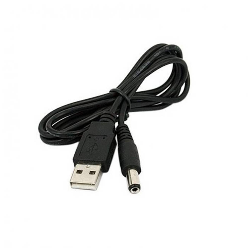 5x 80 cm USB Stromkabel auf DC Hohlstecker 5.5 x 2.1 mm