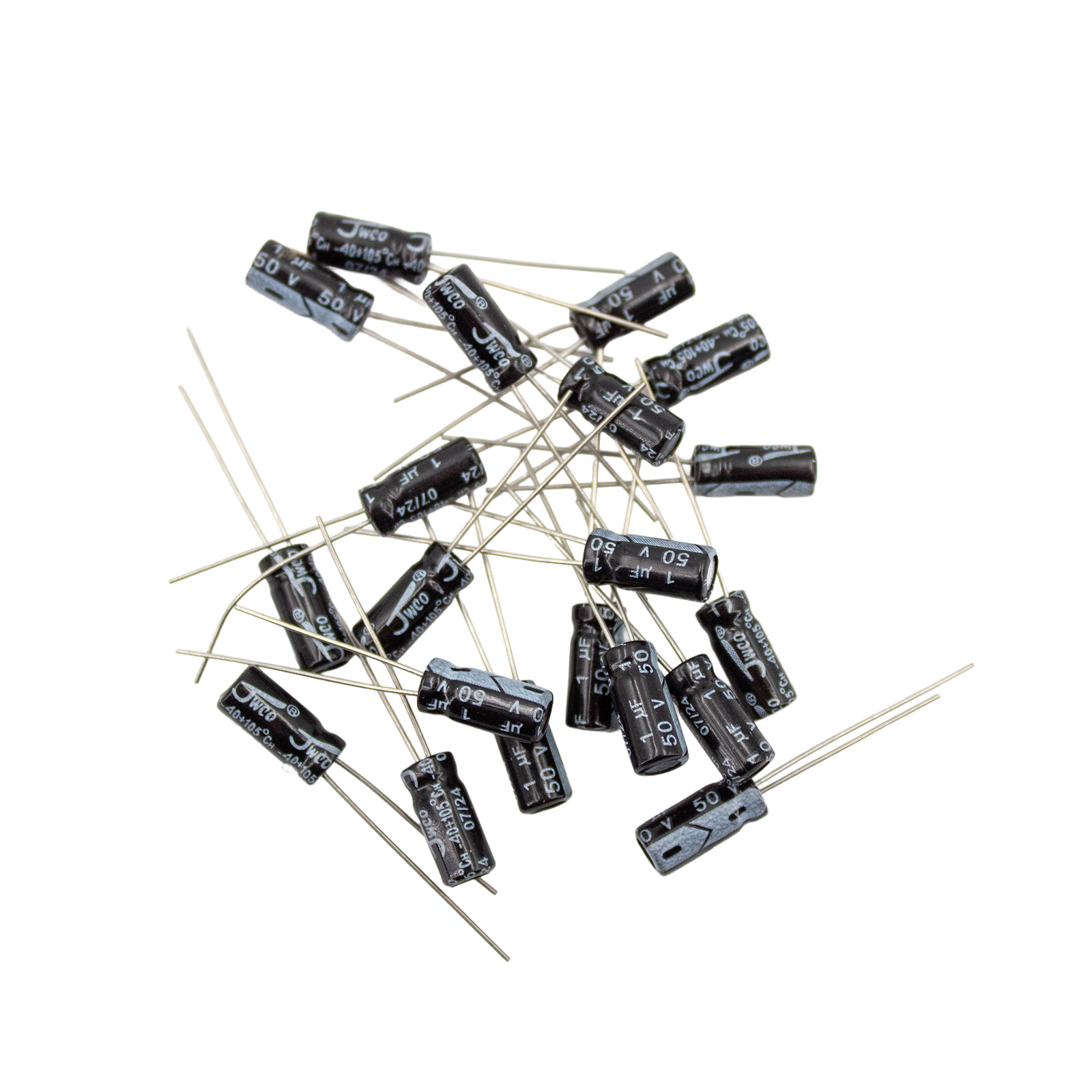 20x Elko Elektrolytkondensator 50V 1UF 5x11mm Radial