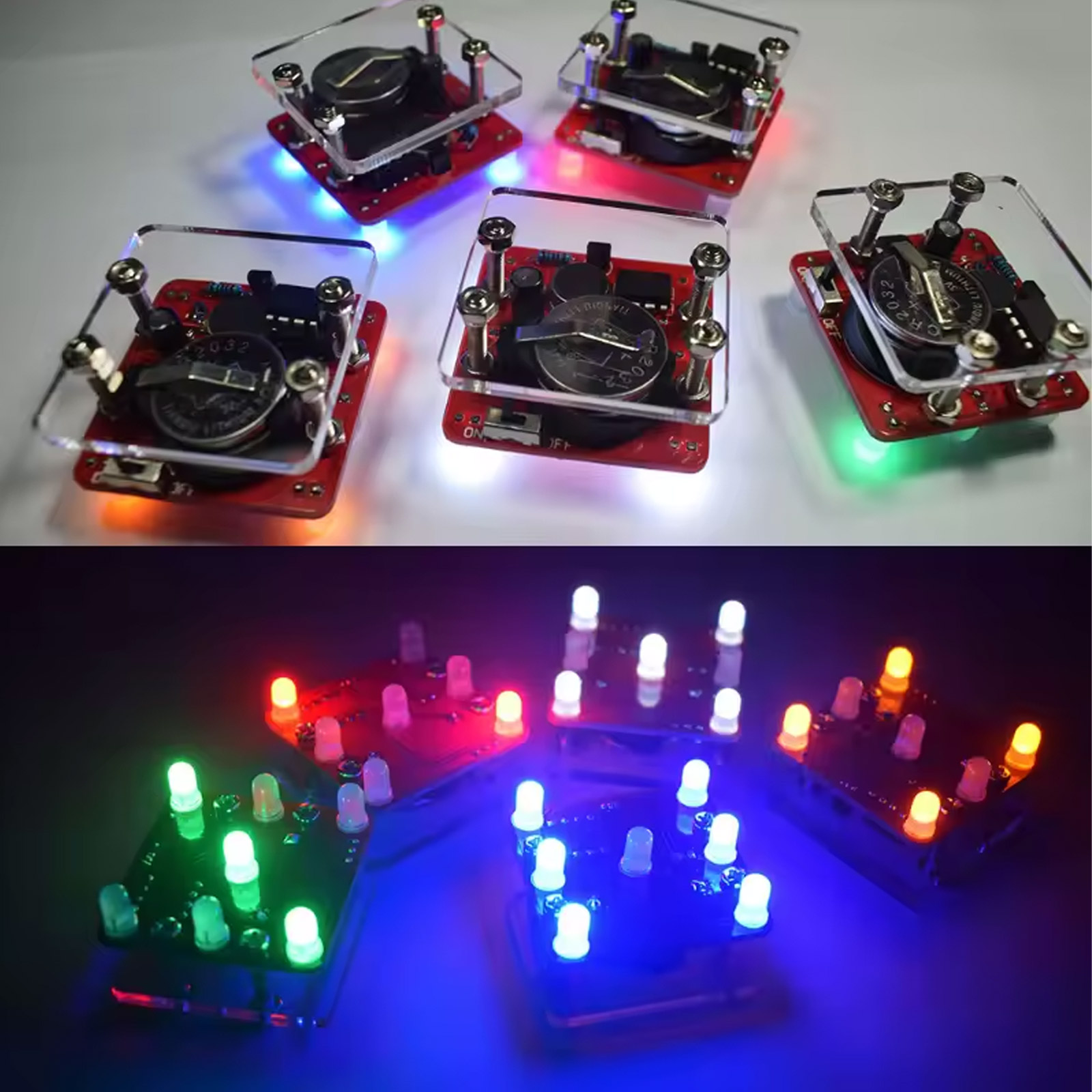 Bausatz Digitaler LED Würfel (Rot)