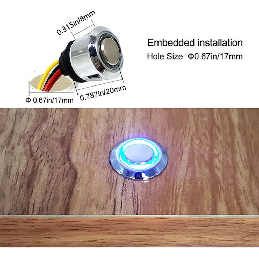 LED Touch Dimmer Schalter 5-24V Stufenlos Dimmbarer LED-Controller