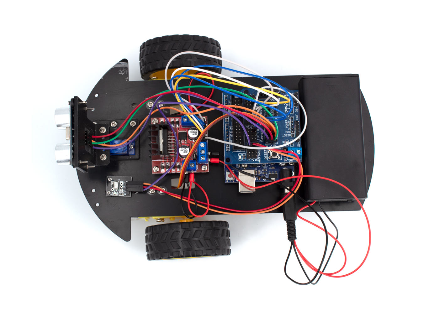 yourDroid Uno R3 2WD Smart Car Roboter Bausatz