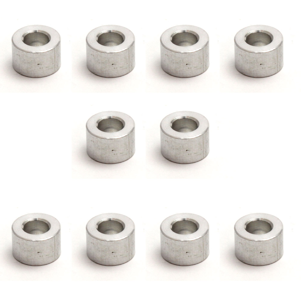 10x Aluminium Distanzhülse M5/6.35mm (1/4 Inch)