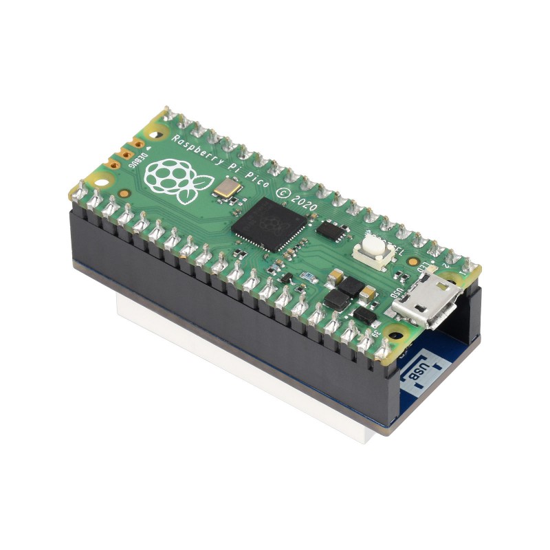 Waveshare 4-Stellen 8-Segment Display Modul mit DS3231 RTC für Raspberry Pi Pico