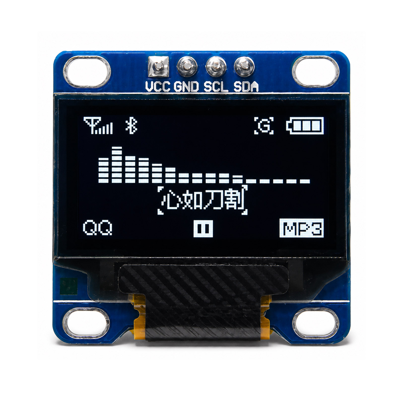 0.96" OLED Display Weiss I2C/IIC/TWI 128x64 Pixel für Arduino