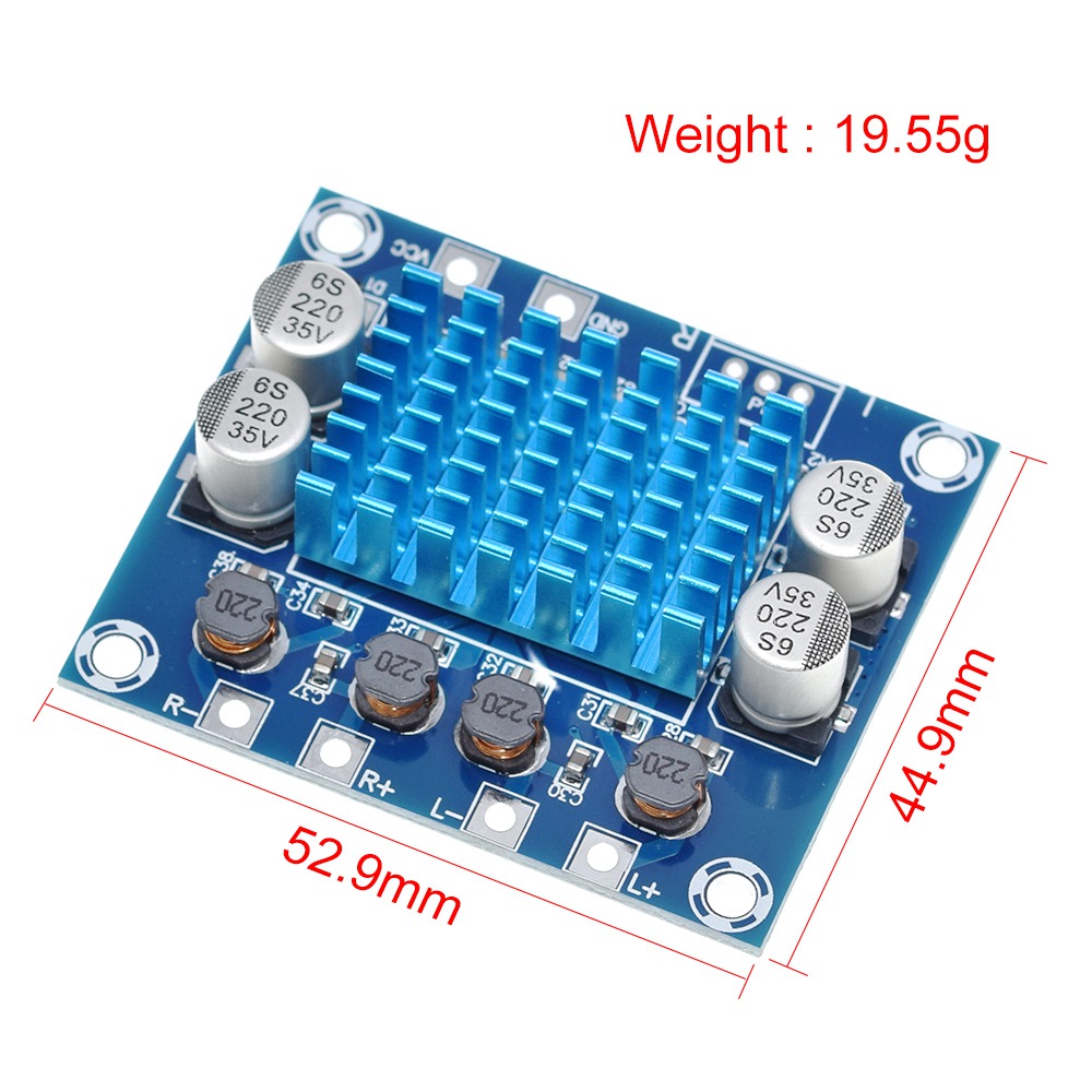 2-Kanal Verstärker Modul 2x30W TPA3110 DC 8–26V