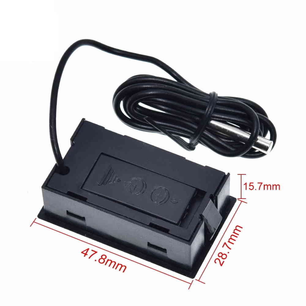 Mini LCD Thermometer mit 1m Kabel