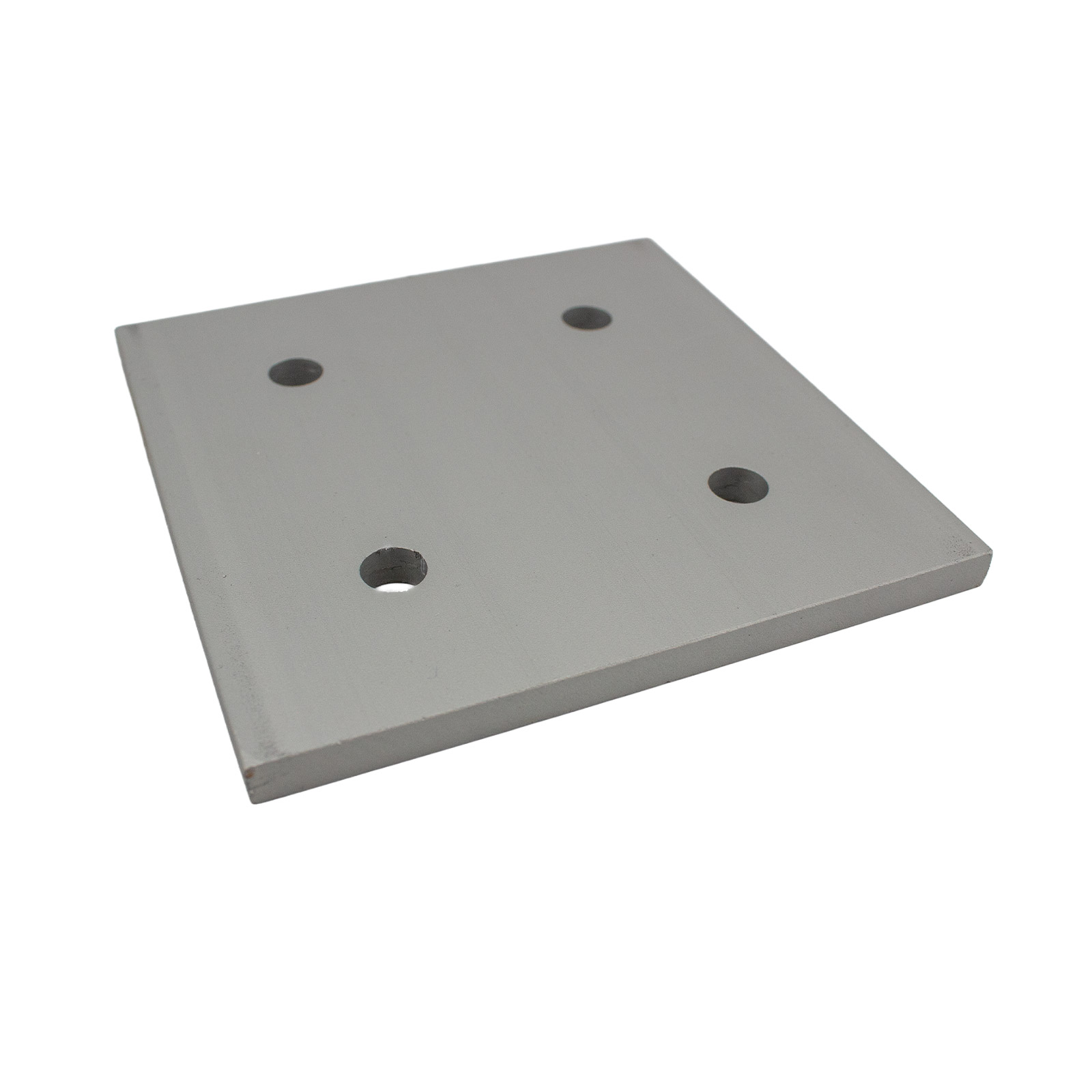 Montageplatte 100100-4 für Aluminiumprofile Silber
