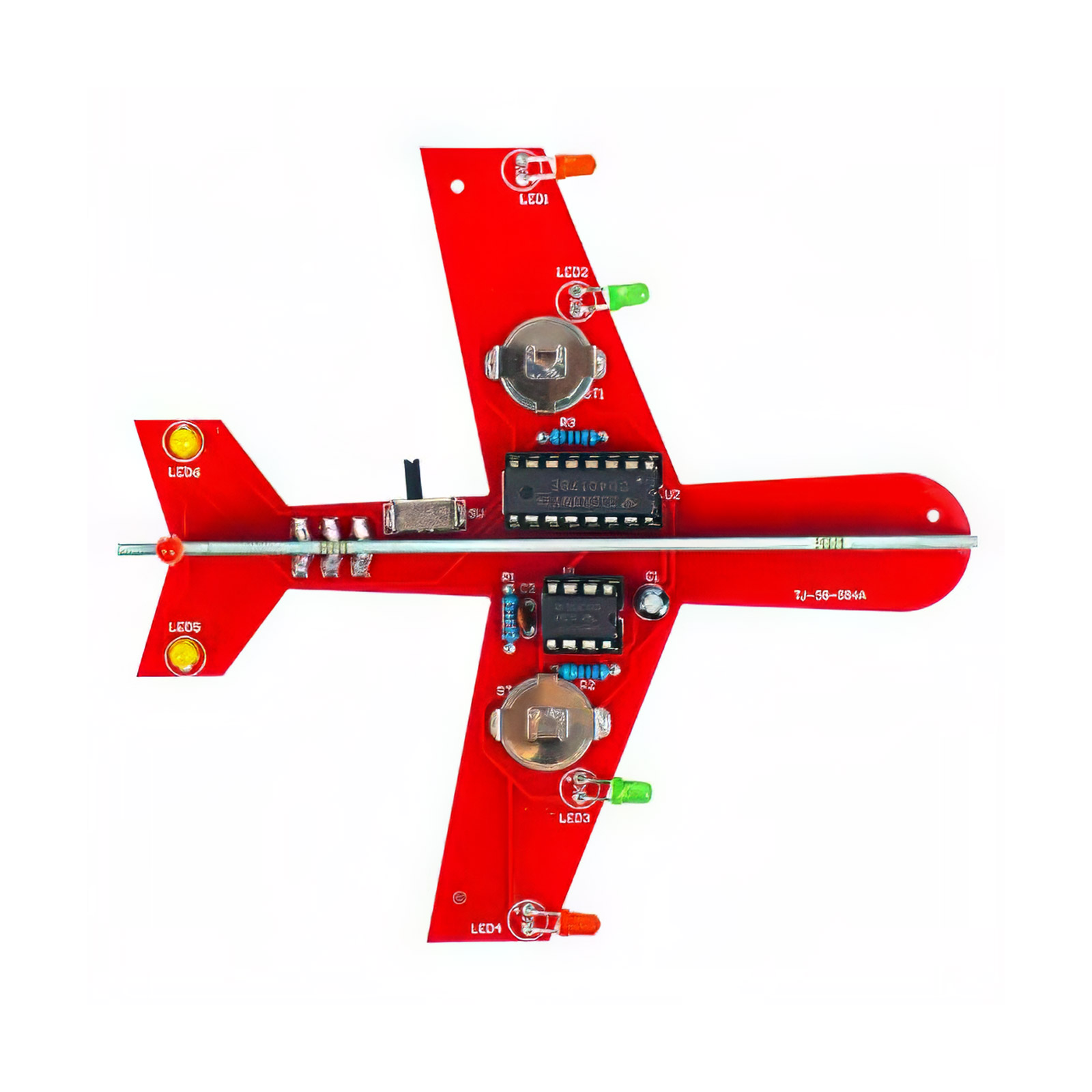Bausatz: Flugzeug mit LEDs zum Löten
