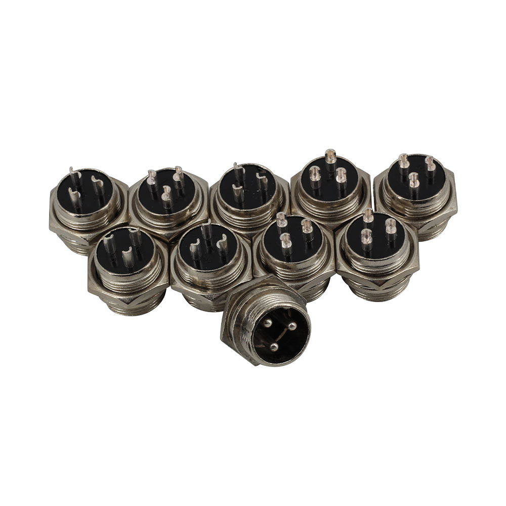10x GX16 3 Pin Stecker + Buchse