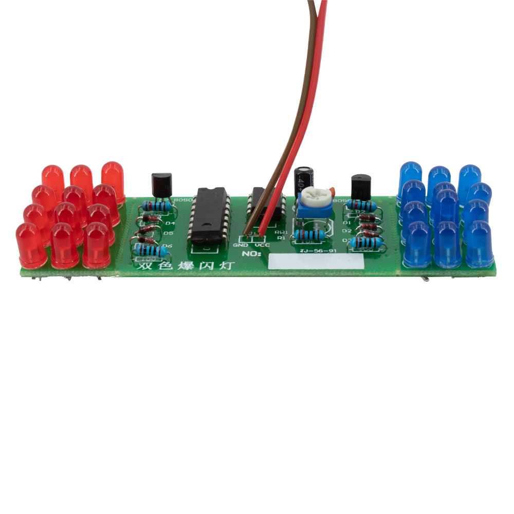 Bausatz LED Stroboskop rot / blau