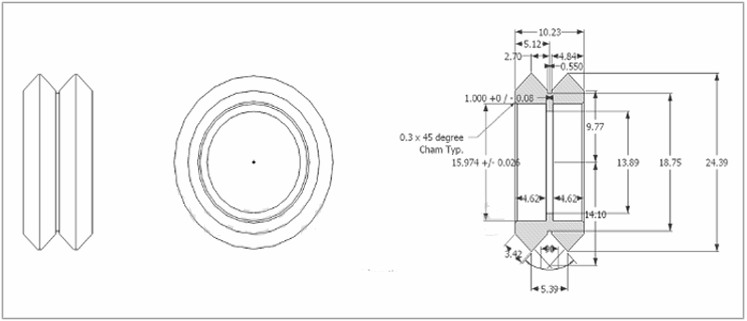 Delrin Dual V Wheel Kit für Openbuilds V-Slot Rail (spacer)