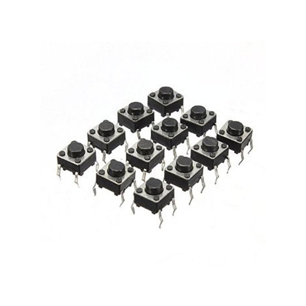 1000 Miniatur Drucktaster / Tastschalter 6x6x4,3mm