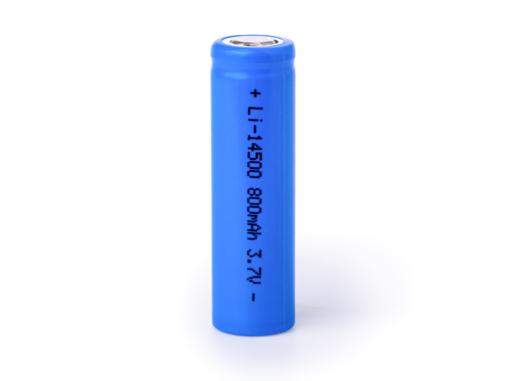 14500A2 Lithium-Ionen-Akku 1000mAh 3,6V–3,7V Flat Top (ohne Schutzschaltung)