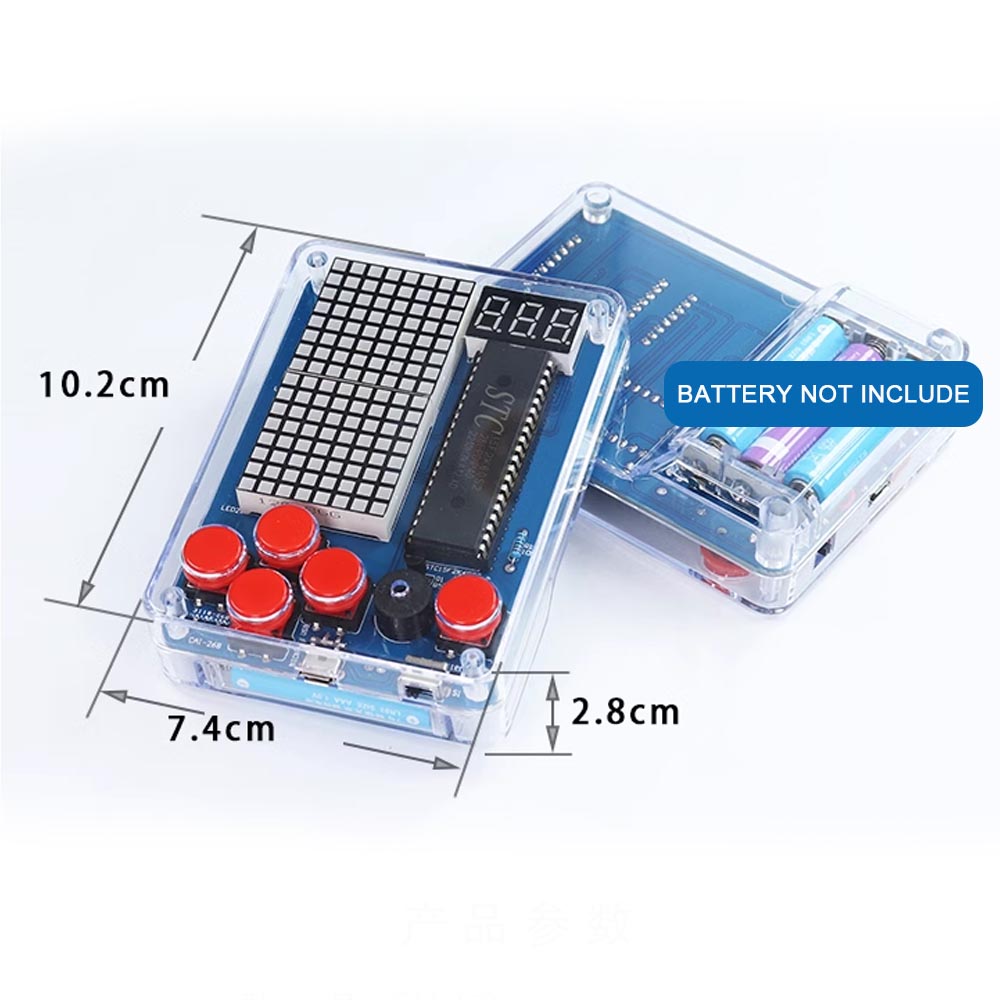 Bausatz Mini Retro Handheld Konsole zum Löten (Rot)