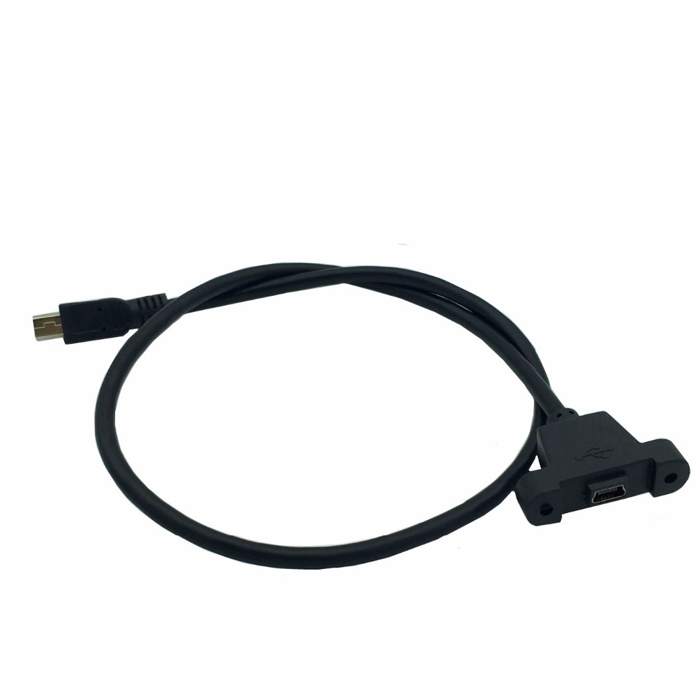 USB Mini Stecker auf USB Mini Buchse Extension Panel Mount 50 cm