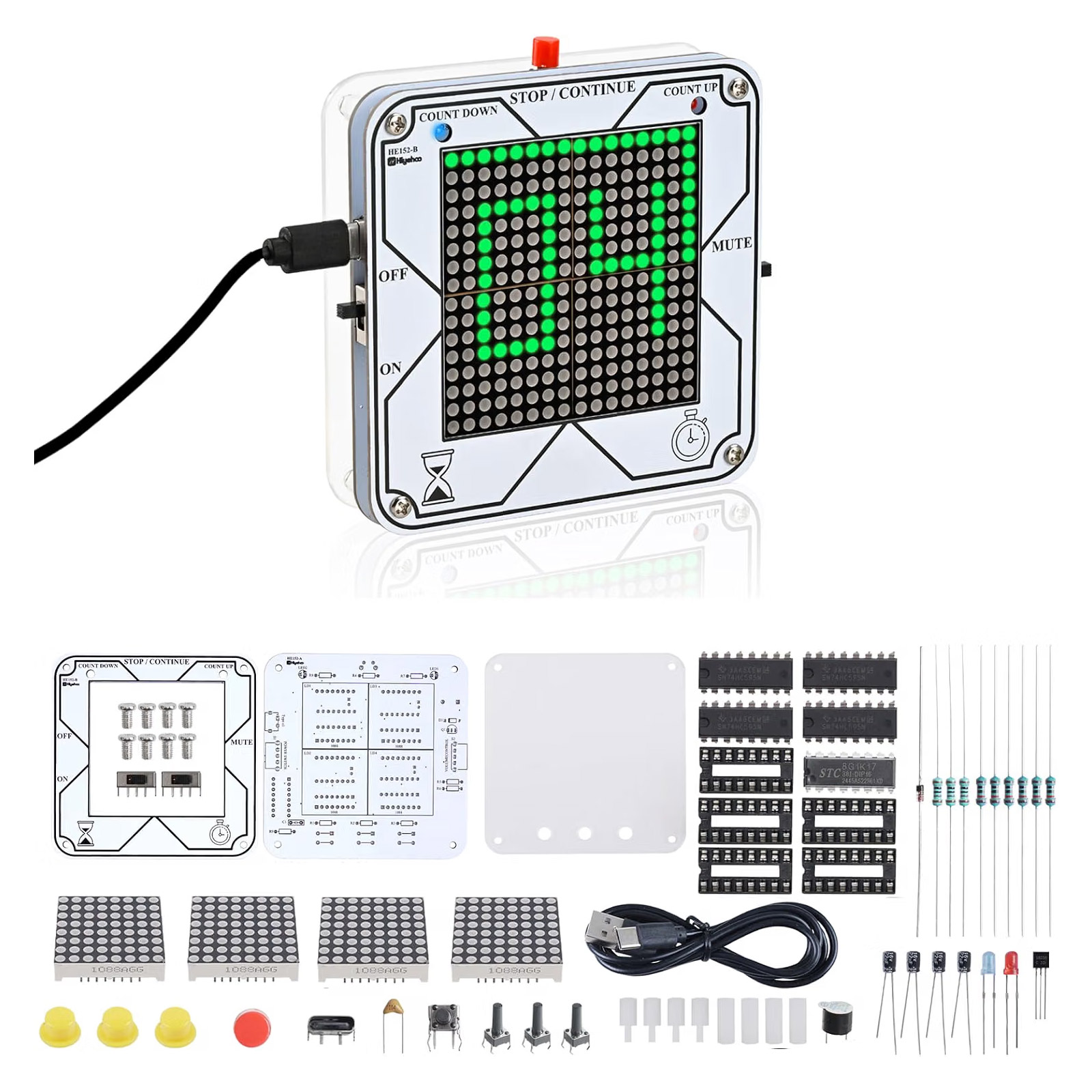 Bausatz Digital Timer Bausatz – Countdown & Stoppuhr
