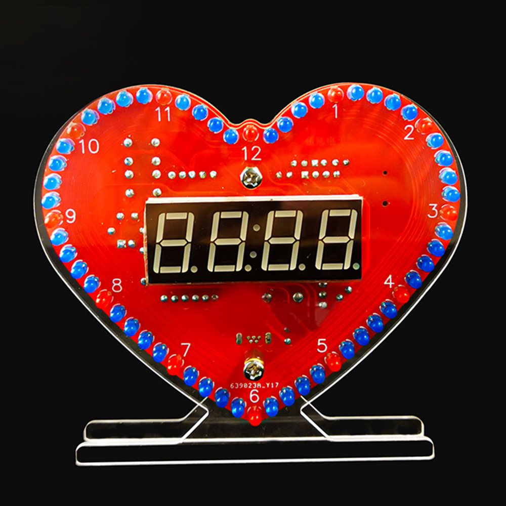 Bausatz Herzförmige LED-Uhr