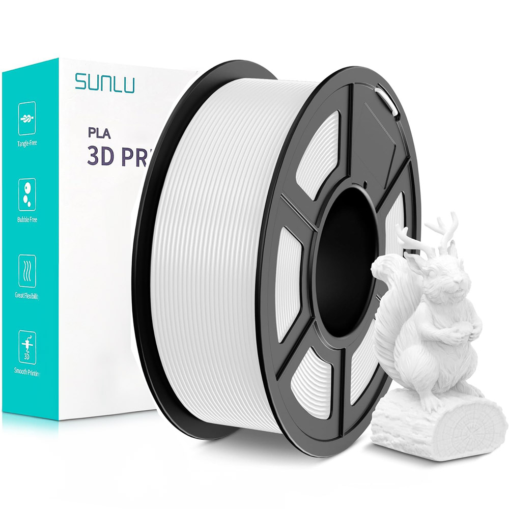 Sunlu PLA Filament White 1.75mm 1kg