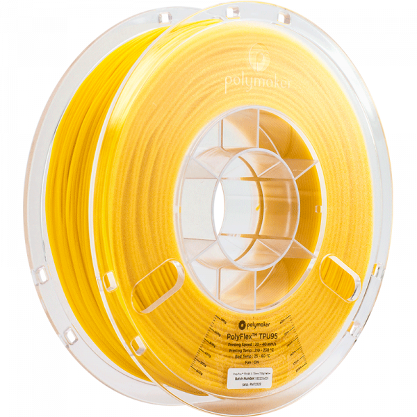 Polymaker PolyFlex TPU95 Filament Gelb 1.75mm 750g