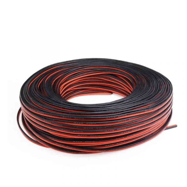 1 Meter Silikonkabel 16 AWG flexibel Schwarz+Rot