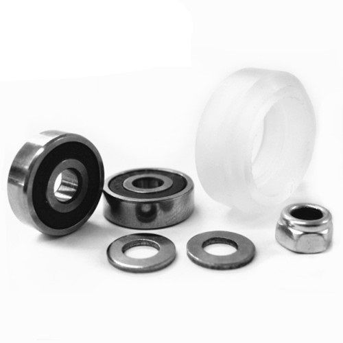 CNC Clear Polycarbonate Xtreme Solid V Wheel Kit