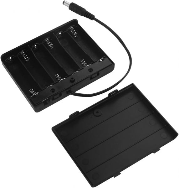 Batteriehalter 6x AA 9V mit DC-Stecker