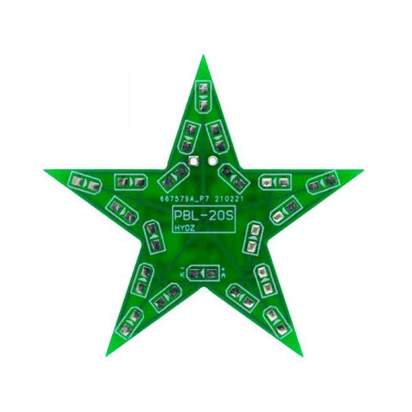 Bausatz: Blinkender LED Stern (grün)