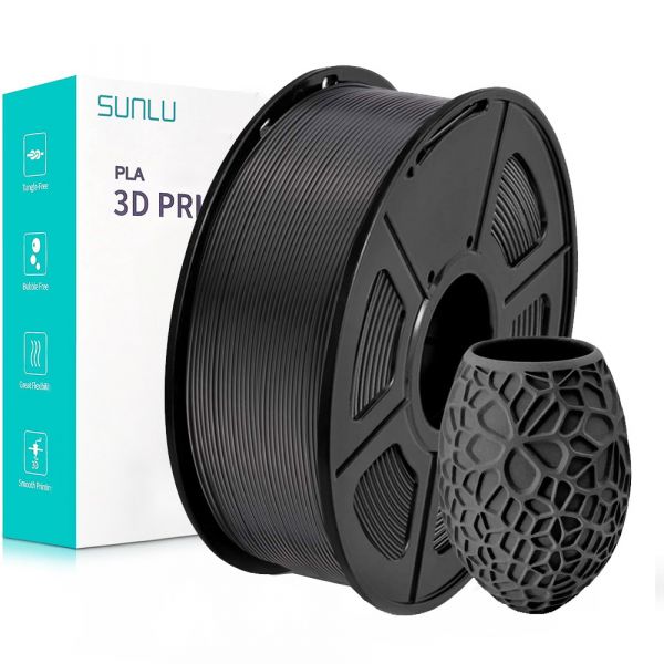 Sunlu PLA Filament Black 1.75mm 1kg