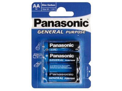 4 Stück Panasonic Batterie Mignon AA General R6 1.5V
