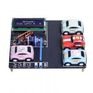 Bausatz Parkhaus Simulation DIY Lötbausatz mit LCD & 4 Autos STEM Lernbausatz