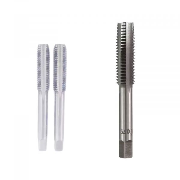 2x M12 Gewindebohrer HSS – Metrischer Handgewindebohrer mit gerader Nut