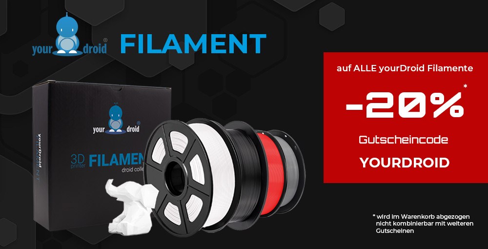 yourDroid Filament 20% sparen