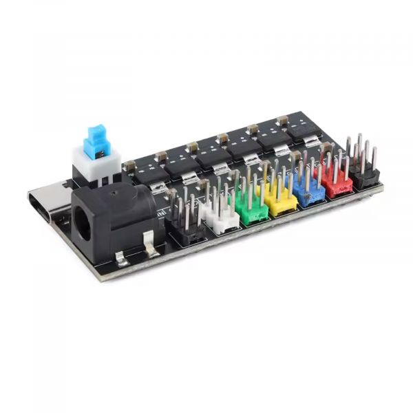 AMS1117 Multi-Spannungsregler Modul 1,2V–5V 800mA Typ-C DC 7-Kanal Ausgang