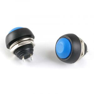 Drucktaster Button Schalter Blau 12mm 250V 1A Drucktaster Button Schalter Blau 12mm 250V 1A