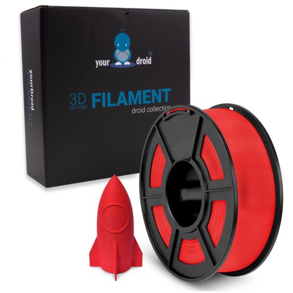 yourDroid PLA Filament Rot Matt 1.75mm 1kg