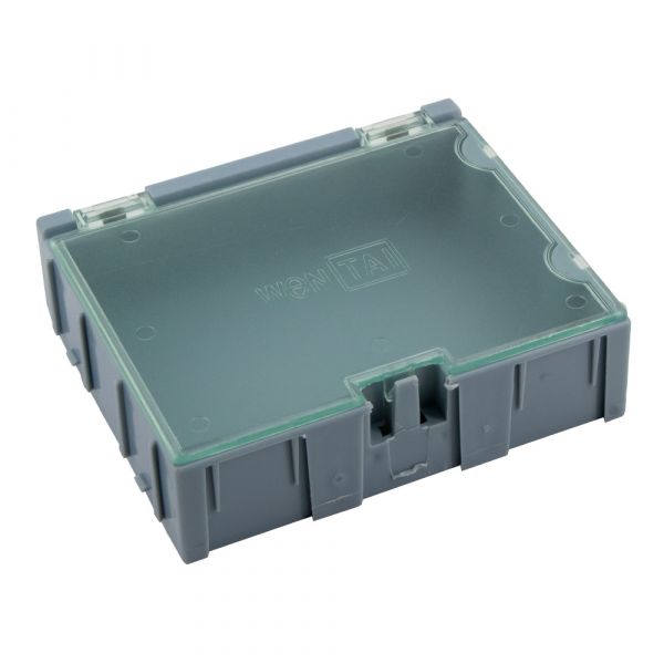1x Leer Container Box 3 für SMD Bauelemente - blau