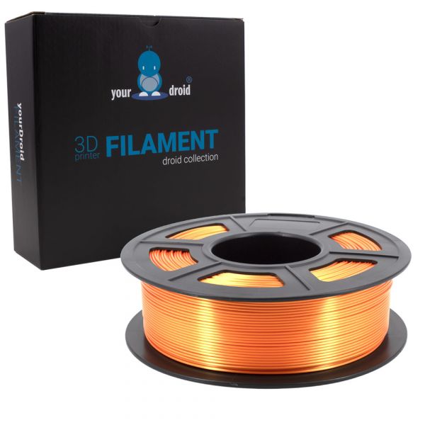 yourDroid BioSilk PLA PLUS Filament Orange 1.75mm 1kg
