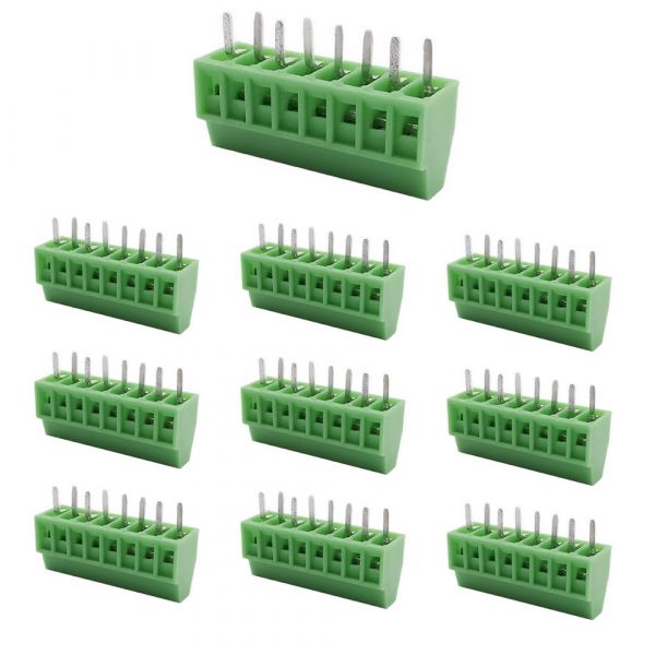 10x Schraubklemmen 8 Pin 2.54mm 150V 6A für 26-18 AWG Kabel