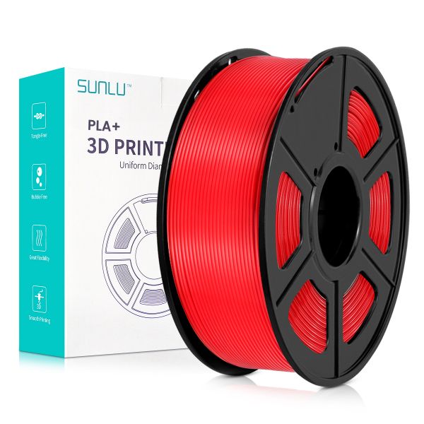 Sunlu PLA+ Filament Red 1.75mm 1kg