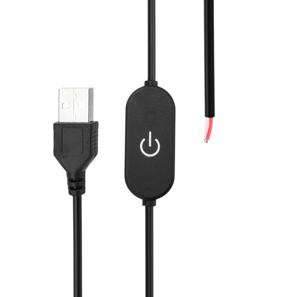 USB Touch Dimmer Schalter 5V 2A LED Streifen Controller (Schwarz)