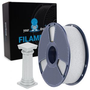 yourDroid PLA Filament Marmor klassisch Weiss 1.75mm 1kg