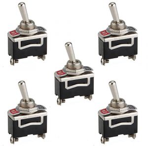 5x 12V Kippschalter Ein / Aus 250VAC 6A im Retro-look 5x 12V Kippschalter Ein / Aus 250VAC 6A im Retro-look