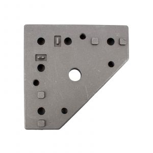 Stellfuß-Basis 4040 mit M16-Gewinde für Aluminiumprofile 45 x 74mm Lochabstand